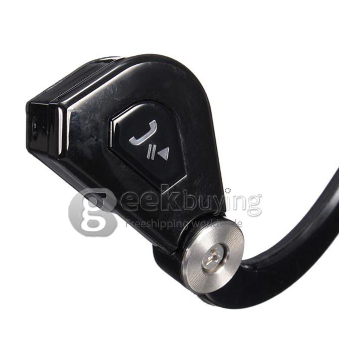 Bone Conduction Sports Wireless Bluetooth Headphone Headset Handsfree with Mic - Black