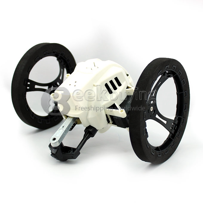 Super Cool Bounce Car BeastRoller Mini Drone RC Robot 2.4G 8 Channels Mini Drone Jump 80cm - White