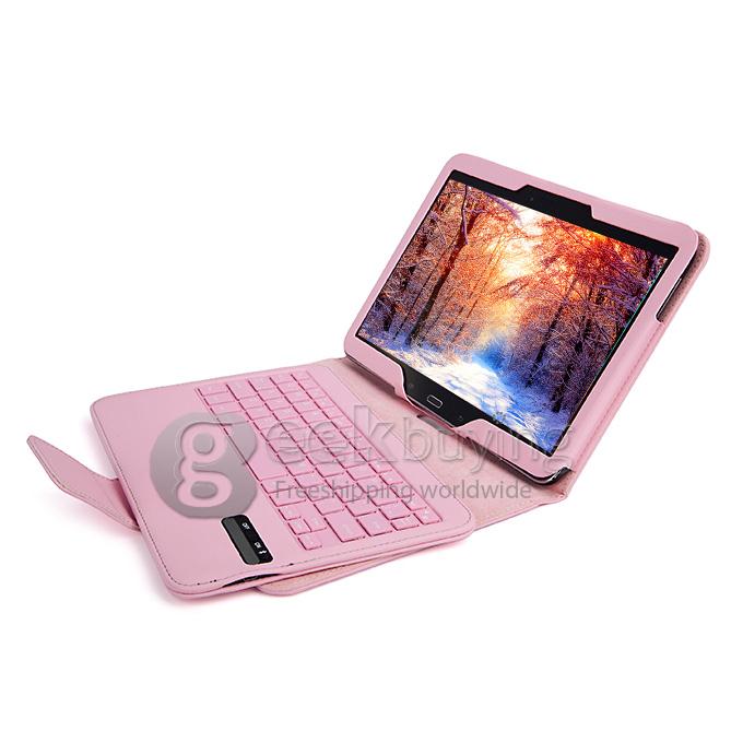 Removable Magnet Wireless Bluetooth Keyboard Stand Case Cover For 10.1