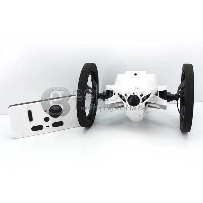 Super Cool Bounce Car BeastRoller Mini Drone RC Robot 2.4G 8 Channels Mini Drone Jump 80cm - White