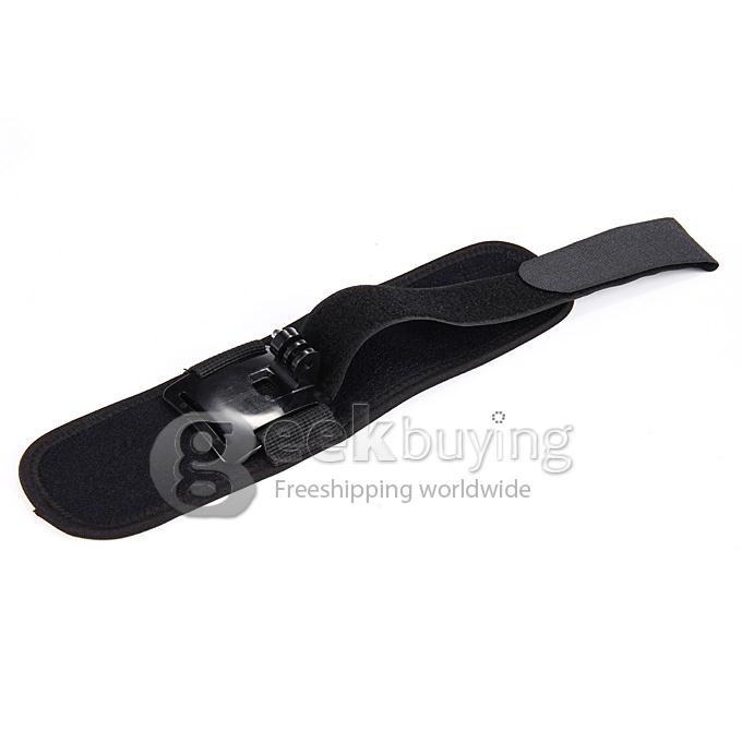 Wrist Band Mount Strap for Gopro Hero3 Sj4000 Camera - Black