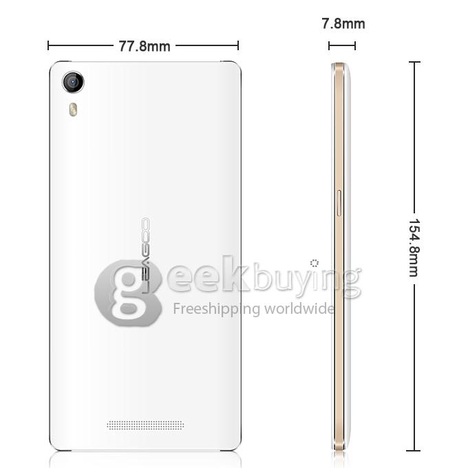 LEAGOO Elite 2 5.5inch IPS HD Android 4.4 Smartphone MTK6592 Octa Core 1.4GHz 2GB 16GB 13.0MP 8.0MP - White