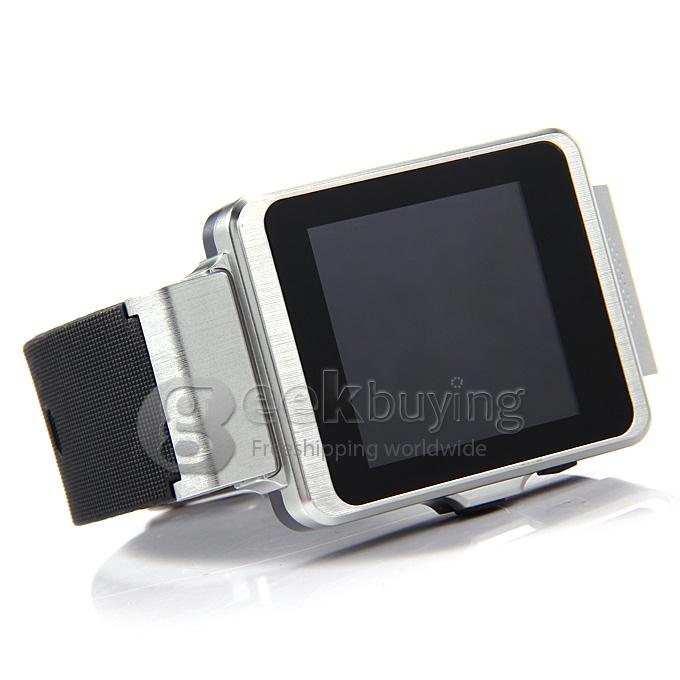 Rwatch G18 Smart Watch Phone Bluetooth Intelligent Wristwatch Camera Single SIM - Silver