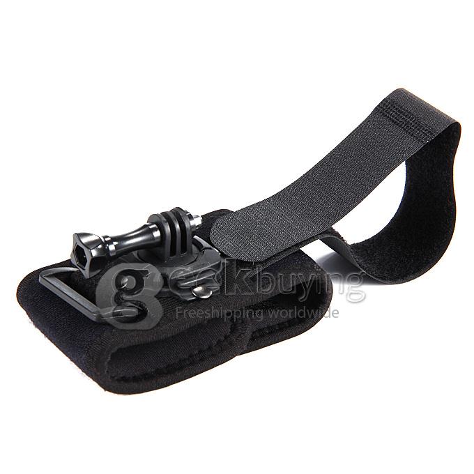 GoPro Sj4000 Accessorie 360 Degree Rotation Arm Wrist Band With Screw for Gopro Hero3+/2/3 Camera - Black