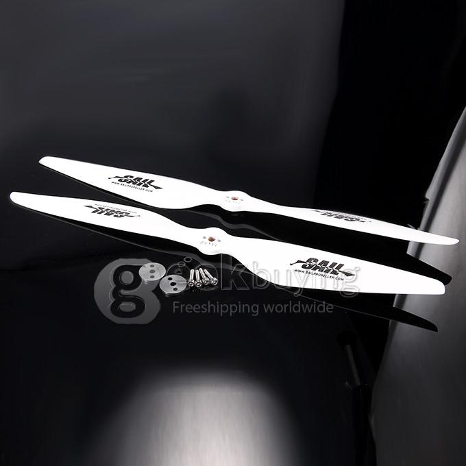 The MultiStar White Edition Multirotor Propeller 14x4.8 Multi-rotor Wood Props (CW CCW)
