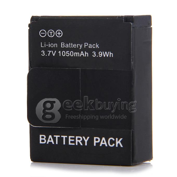 3.7V Rechargeable Li-ion Battery 1050mAh for Sports DV KEECOO K0-01 GoPro 3