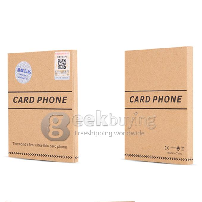 AEKU K5 4GB Memory Ultra Thin Slim 1.0 inch MTK Single Core Mini Pocket Card Cell Phones Bluetooth - Golden