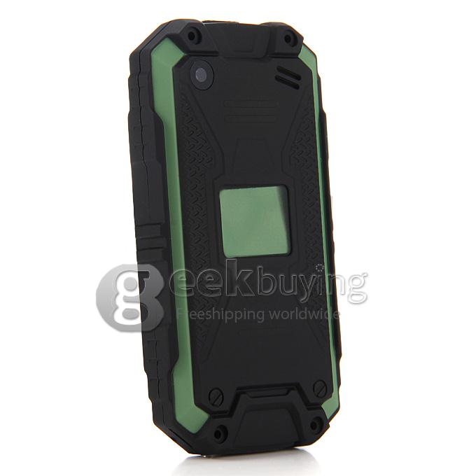 J5 IP54 waterproof Smartphone MTK6572W Dual Core 1.2Ghz 2.4 Inch Android4.2.2 OS 2.0MP 3G/WIFI - Green