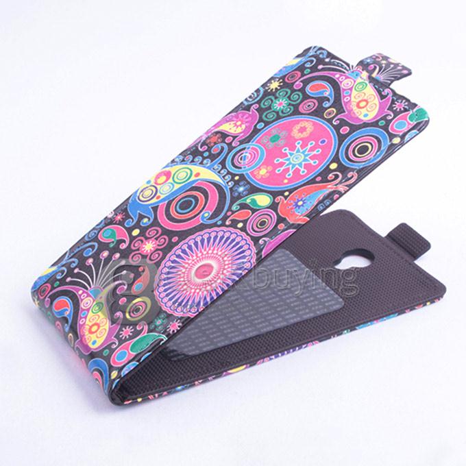 Protective Hard Cover Colored Drawing Jellyfish Flip Stand Leather Case for Elephone P6000 / Elephone P6000 Pro -Multicolor