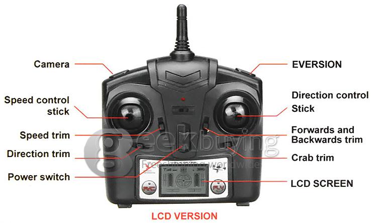JJRC H5C Quadcopter New Version with Headless Mode One Key Return 2.0MP HD Camera 360 Degree Eversion LED Light - White