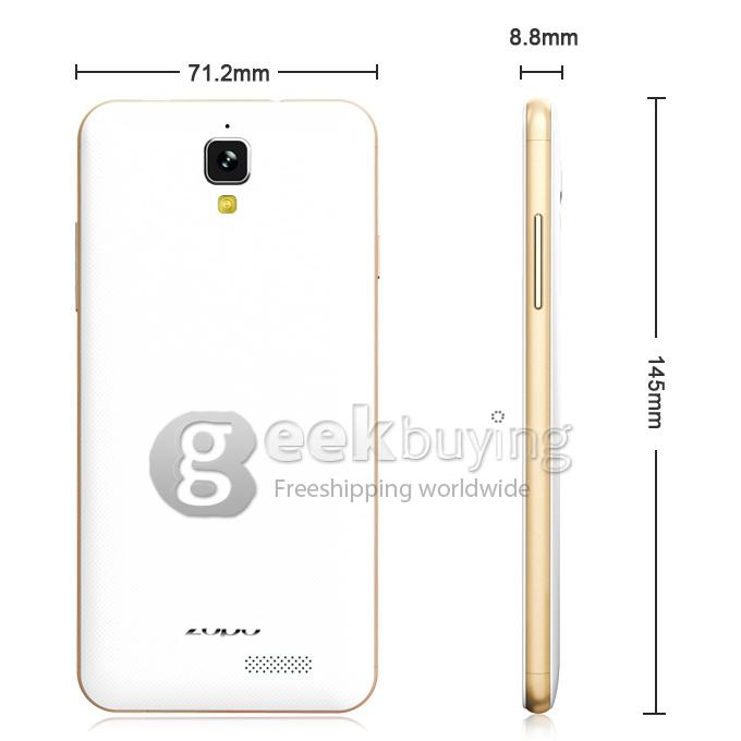 ZOPO ZP530 5.0inch 64-bit 4G LTE MTK6732 Quad Core 1.5GHz Android Phone 1GB 8GB 8.0MP IPS HD Screen Smartphone - Golden