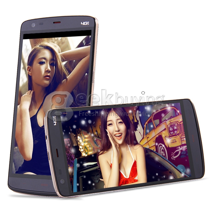 Kingzone Z1 5.5inch 64Bit 4G LTE MTK6752 Octa Core 1.7 GHz Android 4.4 Smartphone 2GB 16GB HD JDI Screen NFC OTG - Black
