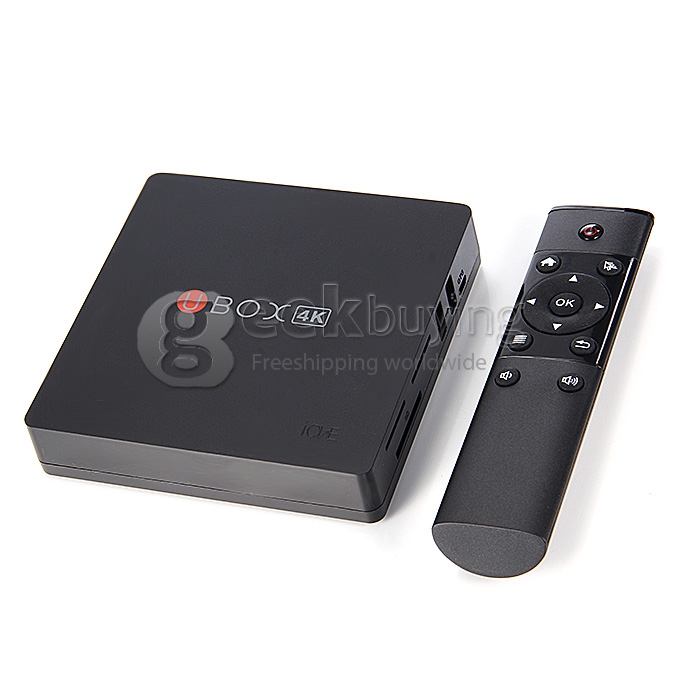UBox i828 Android Mini PC Quad Core Amlogic S802 2G RAM 8G ROM HDMI IN 2.4G/5G MIMO WIFI Bluetooth Miracast Black