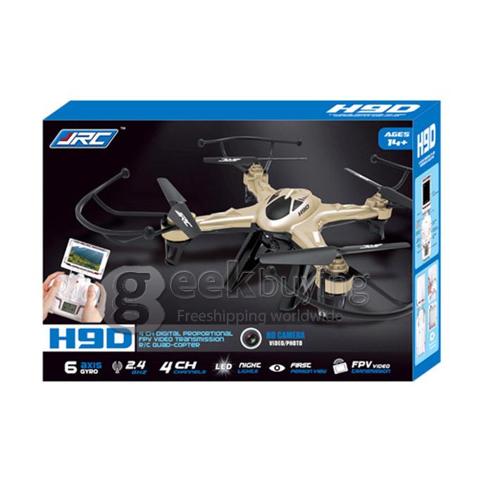JJRC H9D 2.4G 4CH 6 Axis Gyro RC Quadcopter with 2.0MP Camera - Gold