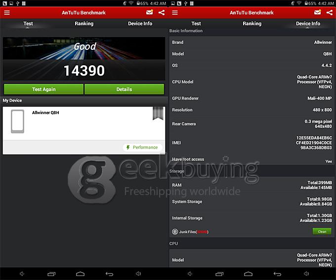 Q88 Plus 7 inch ALLWINNER A33 Quad Core 1.5GHZ 512MB/4G Dual Cameras WIFI BT Tablet PC - Red