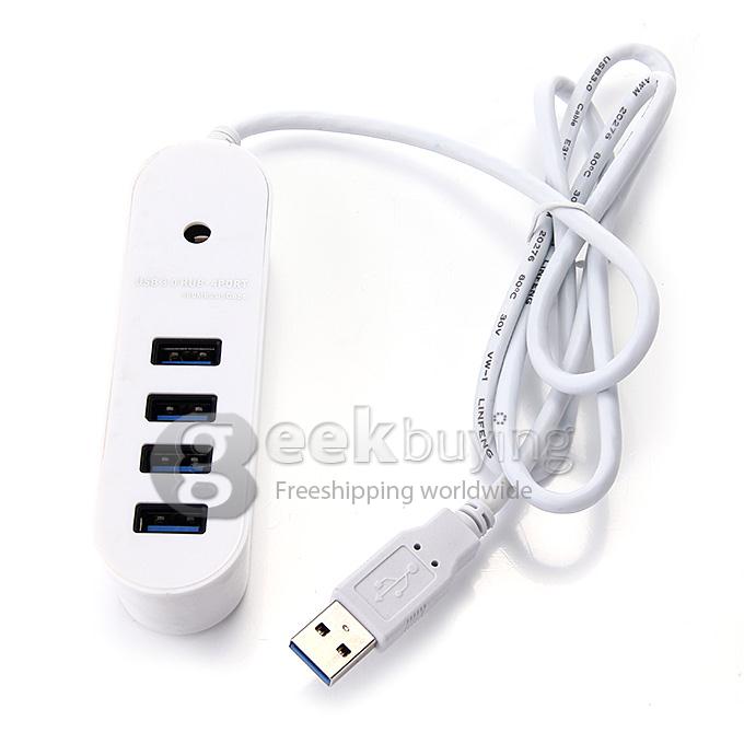 Super Speed 5Gbps 480Mbps 4 Ports USB 3.0 HUB for Laptop Desktop PC support 2TB