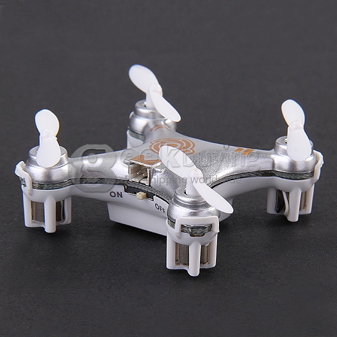 Cheerson CX-10A Nano Quadcopter with Headless Mode CX10A Quadcopter RTF - Silver