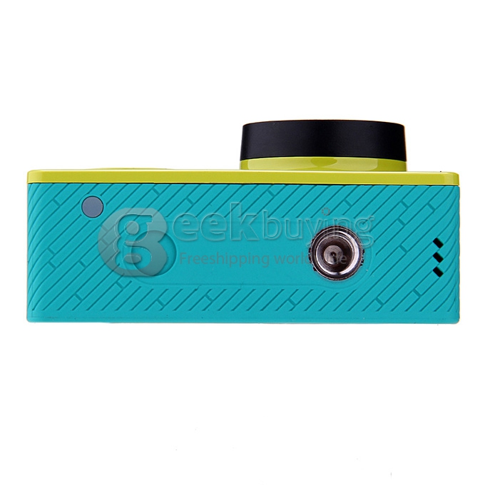 Xiaomi Yi Xiaoyi Action Camera Bundle Deal with Kingma Waterproof Case+ Spare Battery + Dual Charger + Lens Cap + Tripod Adapter - Green (Basic)