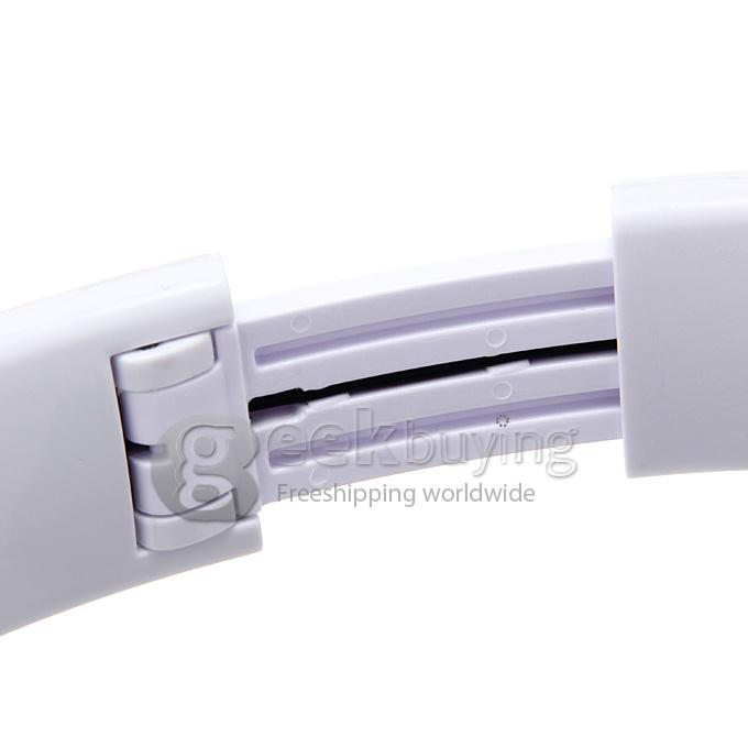 OVLENG STN-460 Wireless Bluetooth Headset Support Hands Free with TF Card Slot 3.5mm Jack for Latop PC - White