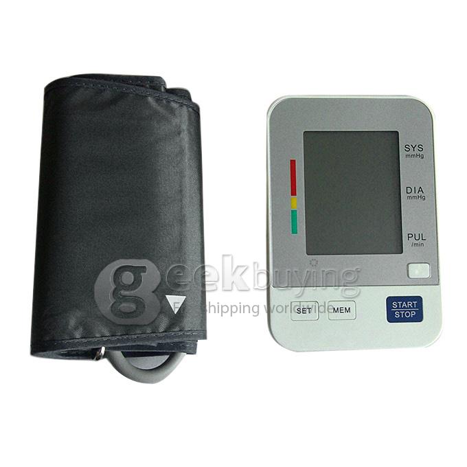 Arm Type Oscillometric Blood Pressure Monitor Bluetooth 2*90 Group Memory LCD Hematomanometer For IOS Android