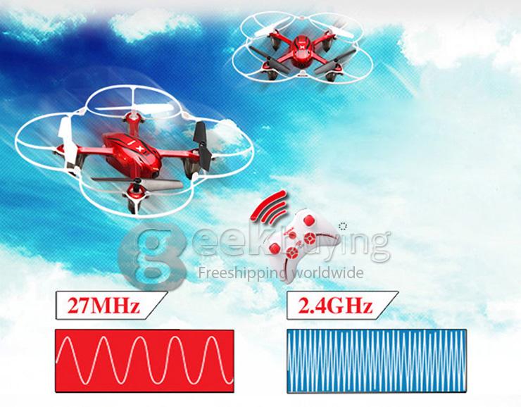 Syma X11 2.4G RC 4CH 6 Axis Gyro Quadcopter with 200mAh Battery 360 Degree Rotation - Red