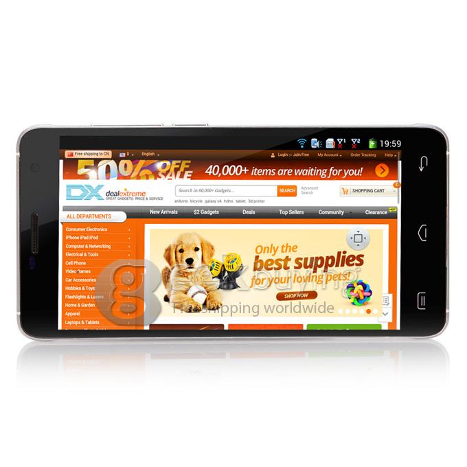 DOOGEE DG750 IRON BONE 4.7 Inch Android 4.4 Smartphone MTK6592 Octa Core 1GB RAM 8GB ROM 8.0MP 3G/GPS - Black