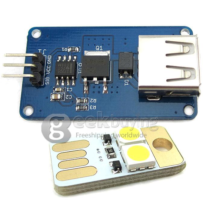 USB LED/Fan Driver Module Stepless Speed/Dimming + USB LED Module for Arduino/AVR/STM32
