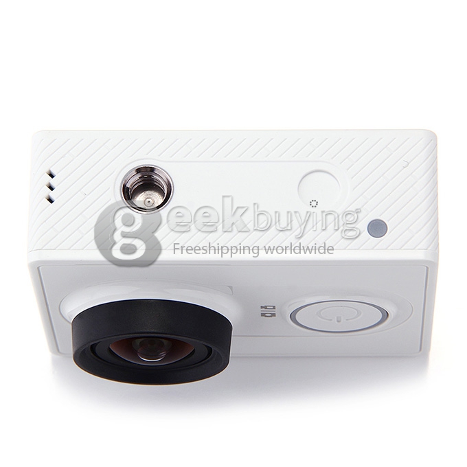 Xiaomi Yi Xiaoyi Z23L Version Action Camera Bundle Deal with Spare Battery + Hold Charger + Lens Cap + Tripod Adapter - White (Basic)