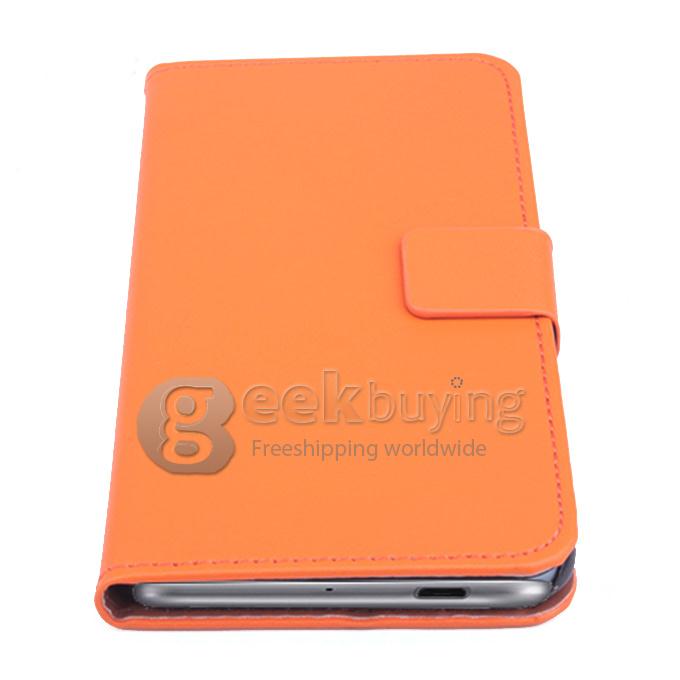 Protective PU Leather Case Hard Case Cover with for ZTE Blade S6 Q7 5.5inch - Orange