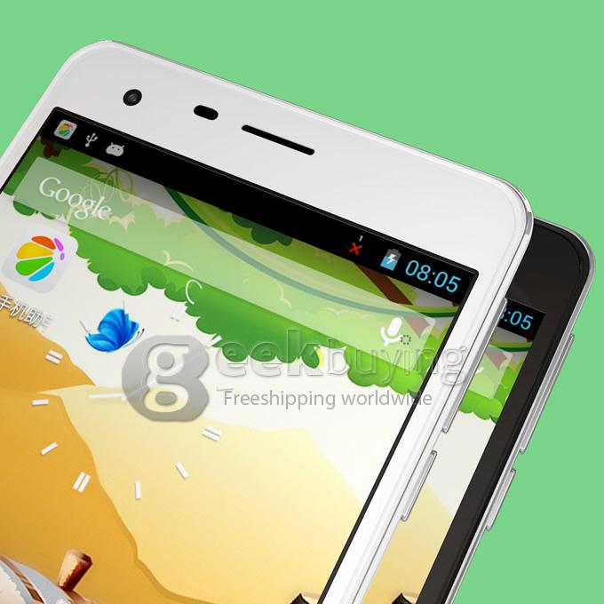 CUBOT S350 5.5inch Android 4.4 2GB 16GB MTK6582 Quad Core Smart Phone 1.3GHz 13.0MP 8.0MP Miracast IPS HD Screen - Black
