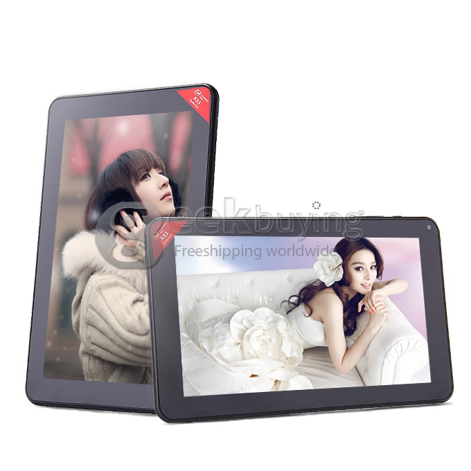 V90 9 inch Allwinner A33 Quad Core 1.5GHz 512MB/8G ROM Dual Cameras Wifi BT OTG Tablet PC - Black