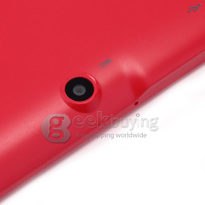 Q88 Plus 7 inch ALLWINNER A33 Quad Core 1.5GHZ 512MB/4G Dual Cameras WIFI BT Tablet PC - Red