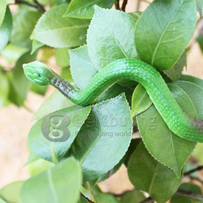 April Fool's Day 1.25 Meters High Simulation Toy Snake - Green