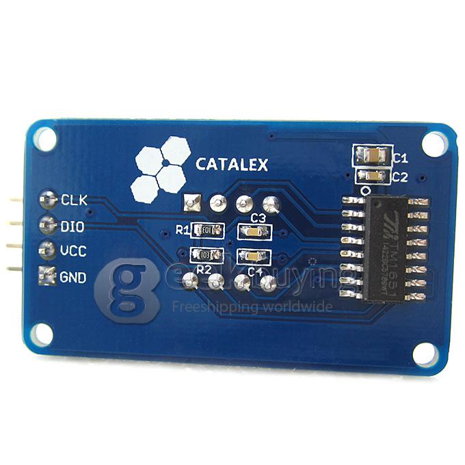 Arduino Battery Style Digital Tube LED Battery Level Display Module for RPi / STM32