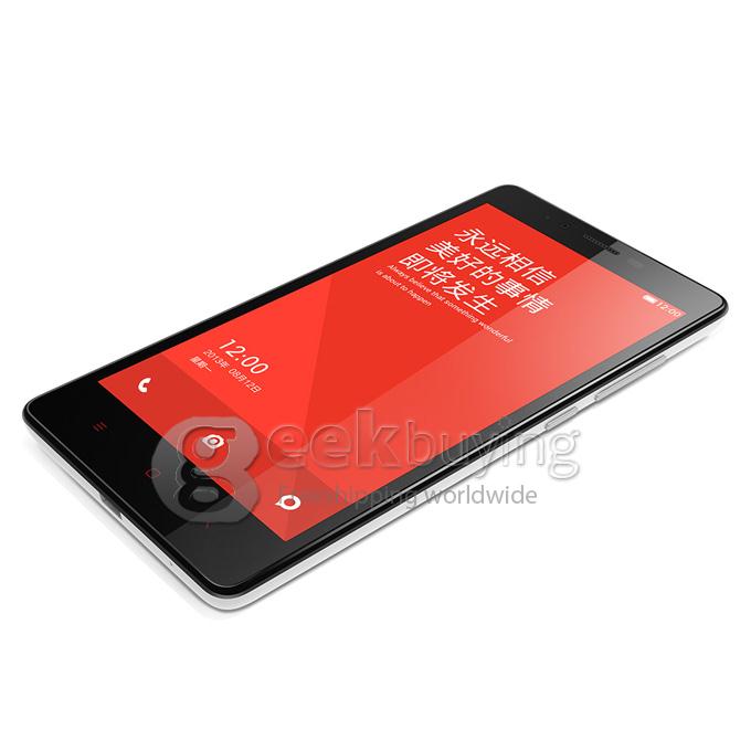 Xiaomi Redmi Note 5.5inch 4G LTE MIUI V6 1GB 8GB Smartphone Snapdragon MSM8916 Quad Core 1.2GHz 13.0MP GPS/OTG - White