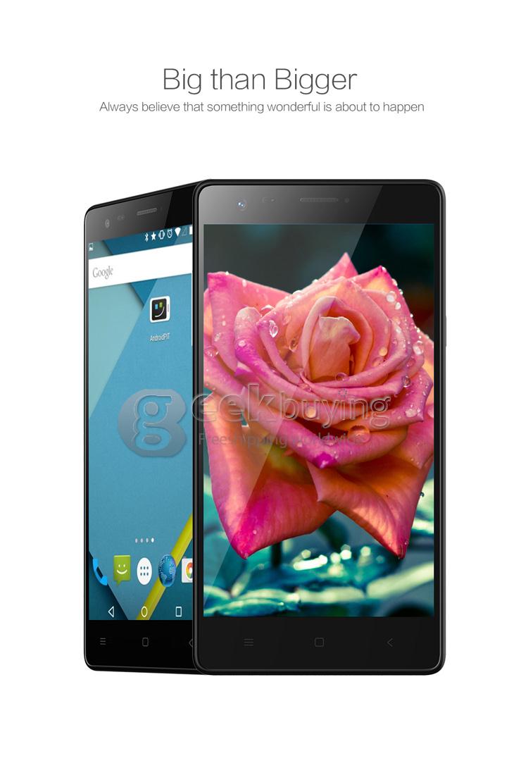 Mlais M52 Red Note 64 Bit 4G LTE 5.5inch MTK6752 Octa Core 1.7 GHz Android 5.0 2GB 16GB Smartphone 13.0MP HD OTG - Black