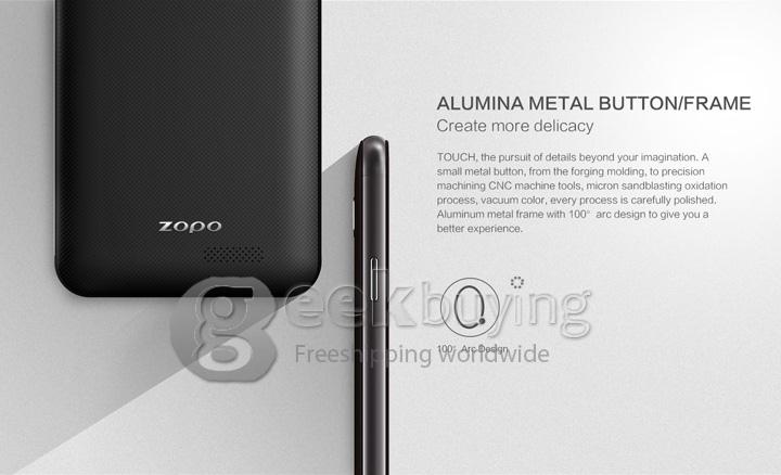 ZOPO ZP530 5.0inch 64-bit 4G LTE MTK6732 Quad Core 1.5GHz Android Phone 1GB 8GB 8.0MP IPS HD Screen Smartphone - Golden