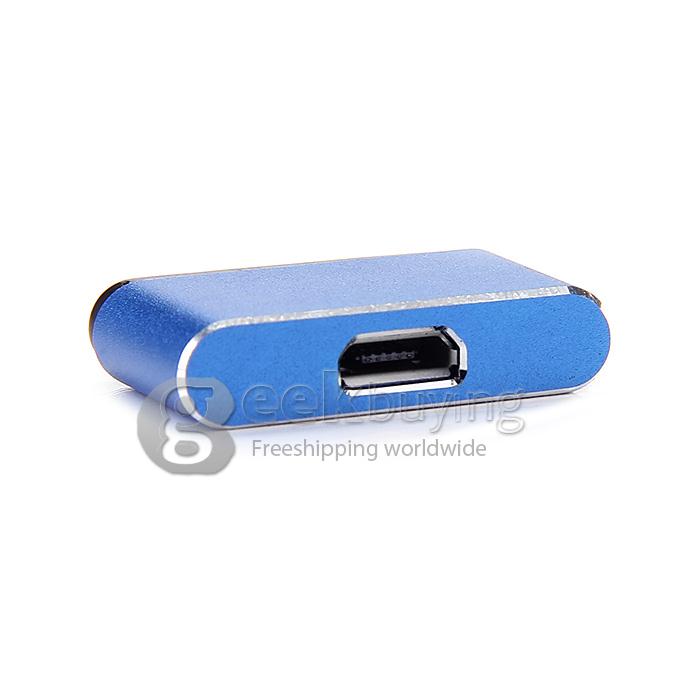New Aluminum Micro USB Cable To Magnetic Charger Adapter Converter For Sony Xperia - Blue
