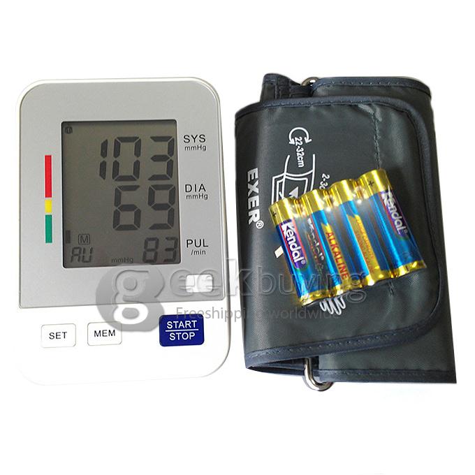 Arm Type Oscillometric Blood Pressure Monitor Bluetooth 2*90 Group Memory LCD Hematomanometer For IOS Android