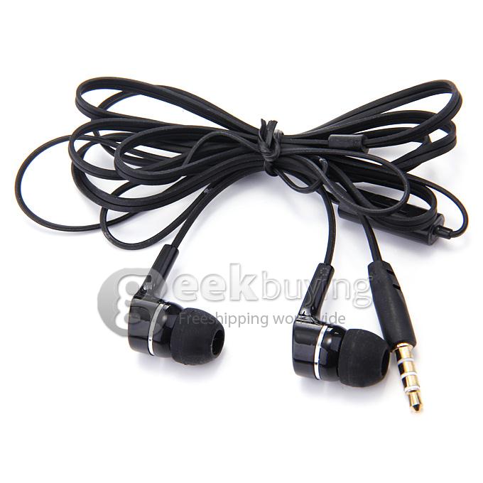 OVLENG IP530 Wired 3.5mm Deek Bass In-ear Headphone Noise Isolating with Mic for iPhone iPad Samsung Smartphone - Black