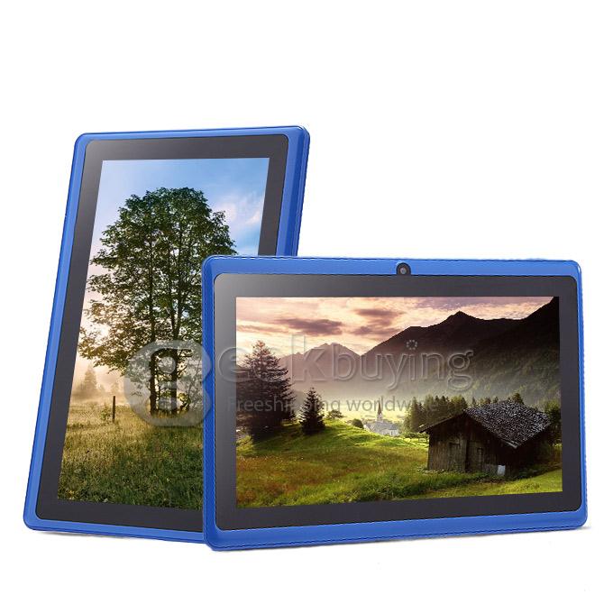 Q88 Plus 7 inch ALLWINNER A33 Quad Core 1.5GHZ 512MB/4G Dual Cameras WIFI BT Tablet PC - Blue