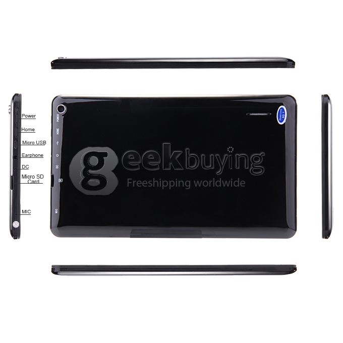 V92 9 inch Allwinner A33 Quad Core 1.5GHZ 512MB/8G ROM 1024*600 BT OTG Dual Cameras Tablet PC - Black