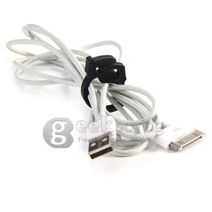 Cord Ring Plastic Clamp Tie Groups Cords Together Avoids Tangles
