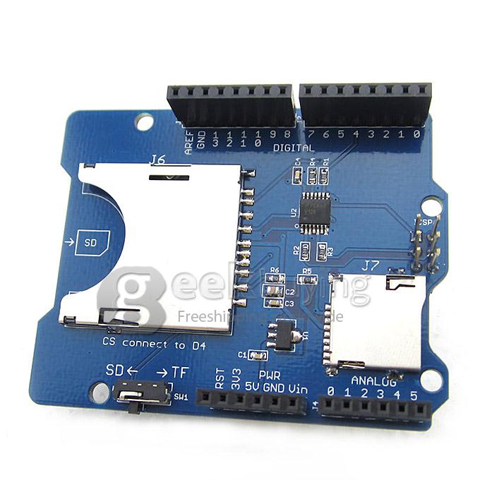 SD & TF Card Shield Extansion Board fro Arduino