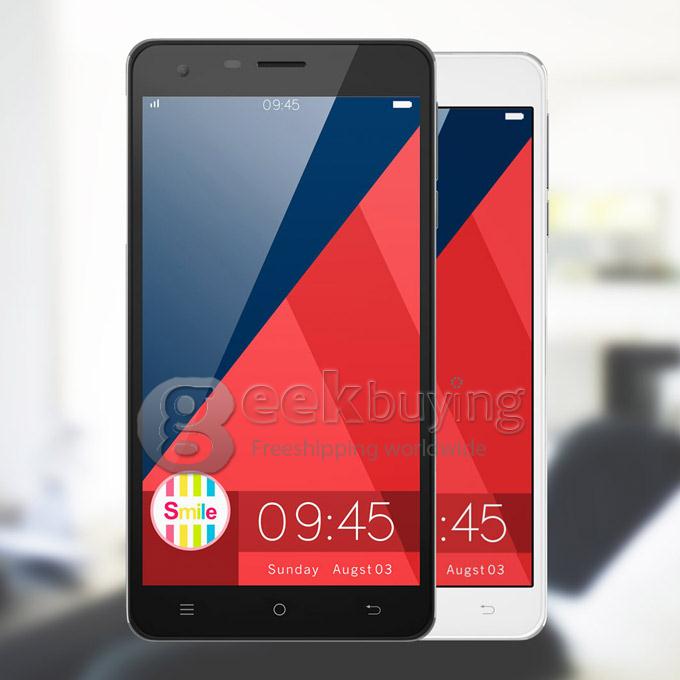 CUBOT S350 5.5inch Android 4.4 2GB 16GB MTK6582 Quad Core Smart Phone 1.3GHz 13.0MP 8.0MP Miracast IPS HD Screen - Black