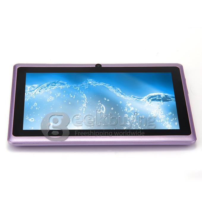 Q88 Plus 7 inch ALLWINNER A33 Quad Core 1.5GHZ 512MB/4G Dual Cameras WIFI BT Tablet PC - Purple