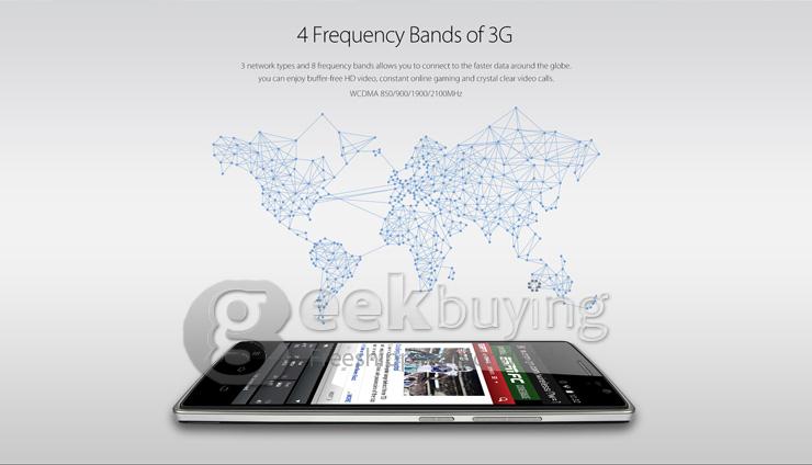 THL 5000T 5.0inch Android 4.4 Phone 5000mAh Fast Charge 13MP MTK6592M Octa Core 1.4GHz 1GB 8GB IPS HD OTG - Black
