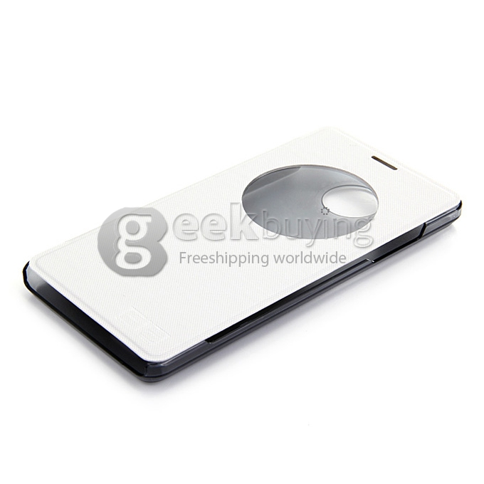 Original View Style Flip Cover Protective Case for Elephone P3000/P3000S 4G Smartphone - White
