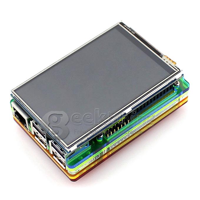 Raspberry Pi 2 Model B Project Board Development Board Linux Mini PC Broadcom BCM2836 ARM Cortex-A7 with Rainbow Case