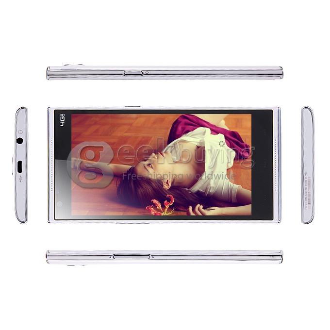 KINGZONE N3 Plus 5.0Inch 64Bit 4G LTE MTK6732 Quad Core 1.5GHz Android 4.4 2GB 16GB Smartphone 13.0MP IPS HD - White